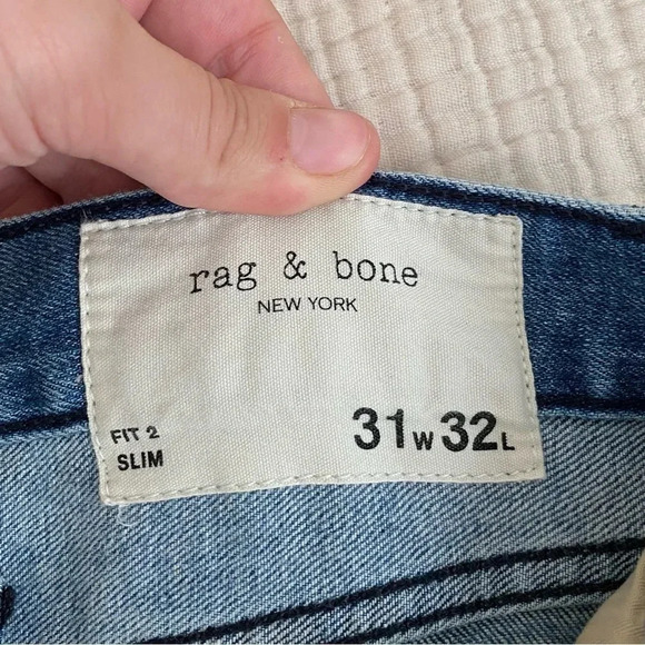 Rag & Bone Mens Fit 2 Slim Fit Jeans - Picture 7 of 8
